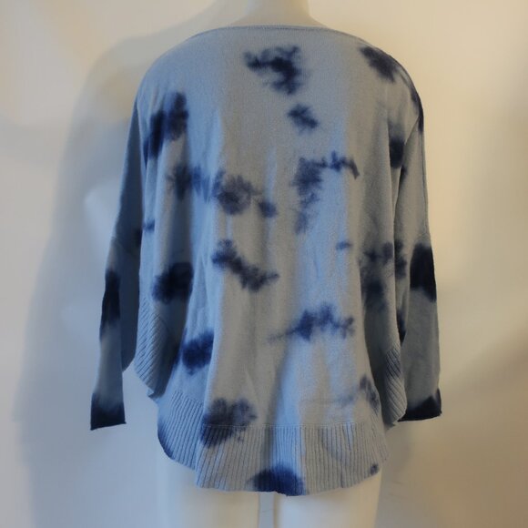 Women Shag Boutique Cashmere Blue Tie-Dye Sweater XL - Picture 5 of 6